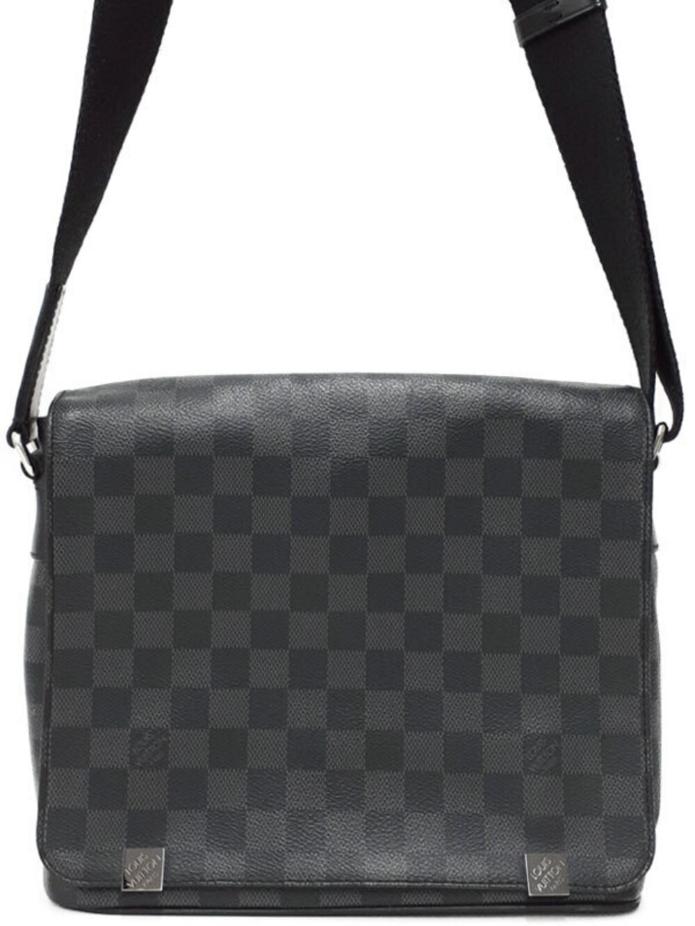Louis Vuitton Damier Graphite Black District NM Shoulder Bag